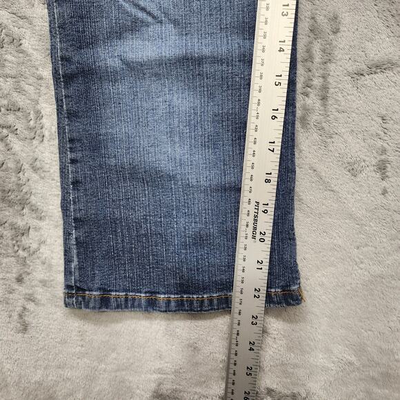 Vintage LEI Jeans Womens 11 Juniors Blue Mid Rise Bootcut Stretch Denim Casual - Picture 13 of 15